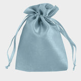 Light blue satin drawstring bag #whtbkgd