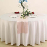 12" x 108" | Rose Gold | Blush | Premium Velvet Table Runner