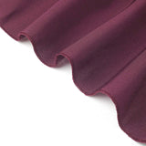 Burgundy Polyester Banquet Chair Cover, Reusable Stain Resistant Slip On Chair Cover