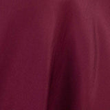 108" Burgundy Premium Polyester Round Tablecloth - 220GSM#whtbkgd