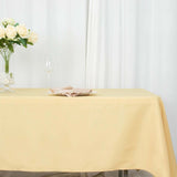 60"x102" Champagne Premium Polyester Rectangular Tablecloth - 220GSM