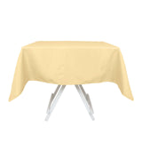 54"x54" Champagne Premium Polyester Square Tablecloth - 220GSM