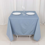 70" Dusty Blue Premium Scuba Wrinkle Free Square Tablecloth, Scuba Polyester Tablecloth