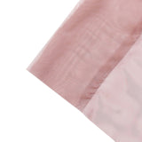 5ftx32ft Premium Dusty Rose Chiffon Curtain Panel, Backdrop Ceiling Drapery With Rod Pocket