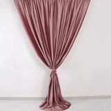 8ft Dusty Rose Premium Velvet Backdrop Curtain Panel Privacy Drape