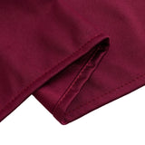 90" Burgundy Premium Scuba Wrinkle Free Round Tablecloth, Scuba Polyester Tablecloth