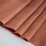 72" x 72" Terracotta (Rust) Satin Square Tablecloth Overlay