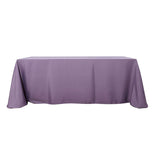 90x156 Violet Amethyst Polyester Rectangular Tablecloth