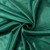 10ftx10ft Hunter Emerald Green Double Drape Pleated Satin Event Curtain Drapes, Glossy#whtbkgd