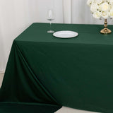 90x156inch Hunter Emerald Green Premium Scuba Wrinkle Free Rectangular Tablecloth Seamless Scuba