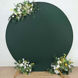 7.5ft Hunter Emerald Green Round Spandex Fit Wedding Backdrop Stand Cover
