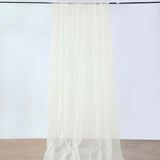 10ftx30ft Ivory Sheer Ceiling Drape Curtain Panels Durable Flame Resistant Fabric