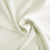 132inch Ivory 200 GSM Seamless Premium Polyester Round Tablecloth
