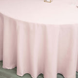 120" Rose Gold | Blush Polyester Round Tablecloth