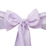 5 PCS | 6x108inch Lavender Polyester Chair Sash