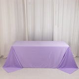 Lavender Lilac Premium Scuba Wrinkle Free Rectangular Tablecloth, Seamless Scuba Polyester