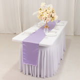 12x108inch Lavender Lilac Lamour Satin Table Runner