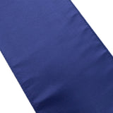 5 Pack Navy Blue Lamour Satin Chair Sashes, Chair Bows - 6x106inch#whtbkgd