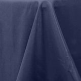 Navy Blue Seamless Premium Polyester Round Tablecloth 132inch Inherently Flame Retardant#whtbkgd