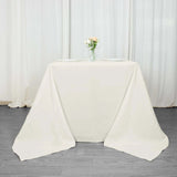 90"x90" Ivory Premium Polyester Square Tablecloth - 220GSM