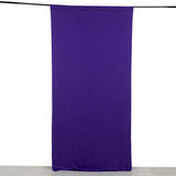 Purple 4-Way Stretch Spandex Photography Backdrop Curtain with Rod Pockets, Drapery Panel