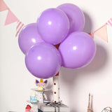 25 Pack | 12inch Matte Pastel Purple Helium or Air Latex Party Balloons