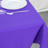 54"x54" Purple Premium Polyester Square Table Overlay - 220GSM