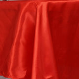 60"x126" Red Satin Rectangular Tablecloth