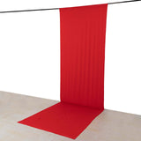 Red 4-Way Stretch Spandex Photography Backdrop Curtain with Rod Pockets, Drapery Panel