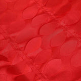 54" Red 3D Leaf Petal Taffeta Fabric Square Tablecloth#whtbkgd