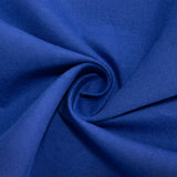 Royal Blue Cotton Blend Round Tablecloth - 70"#whtbkgd