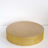 14inch Gold Rhinestones Round Metal Pedestal Cake Stand