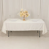 60"x102" Ivory Lamour Satin Rectangle Tablecloth