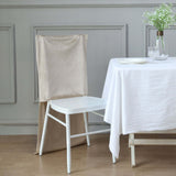 Champagne Buttery Soft Velvet Chiavari Chair Back Slipcover, Solid Back Chair Cover Cap
