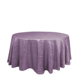 120inch Violet Amethyst Accordion Crinkle Taffeta Round Tablecloth