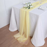 6FT | Yellow Premium Chiffon Table Runner