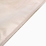 108" Beige Satin Round Tablecloth