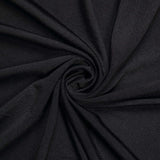 7.5ft Black Round Spandex Fit Wedding Backdrop Stand Cover#whtbkgd