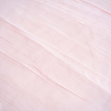 90x132Inch Blush Rose Gold Accordion Crinkle Taffeta Rectangular Tablecloth#whtbkgd