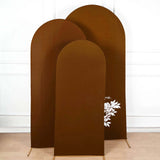 5ft Cinnamon Brown Spandex Fitted Wedding Arch Cover