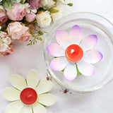 10 Pack | Colorful Lotus Flower Floating Tea Light Candle Lanterns