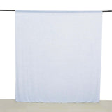 8ft White Premium Velvet Backdrop Stand Curtain Panel, Privacy Drape