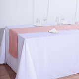 14x108 inch Dusty Rose Rustic Burlap Table Runner