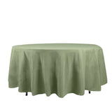 108" Dusty Sage Green Polyester Round Tablecloth