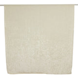 8ft Ivory Premium Velvet Backdrop Stand Curtain Panel, Privacy Drape