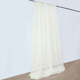 10ftx30ft Ivory Sheer Ceiling Drape Curtain Panels Durable Flame Resistant Fabric