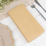 20 Pack | Natural Soft Linen-Feel Airlaid Paper Dinner Napkins