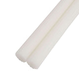 5 Pack | 9inch White Premium Unscented Ribbed Wax Taper Candles