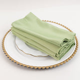 5 Pack Sage Green Lamour Satin Napkins - 20x20inch