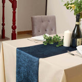 12" x 108" | Navy Blue | Premium Velvet Table Runner